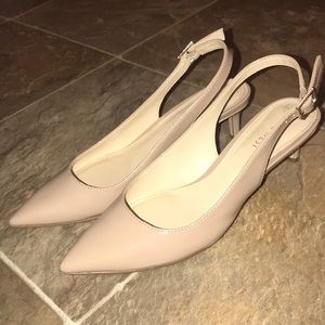 Women’s Nine West Nude Cream Pointed Toe Pumps